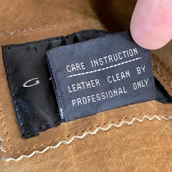 Gallery Leather Tan Suede Long Coat With Faux Sherpa Lining L - Picture 4 of 15